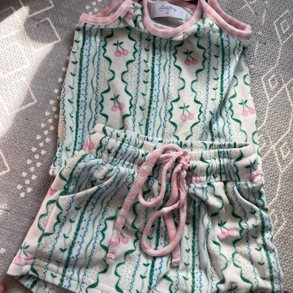 SweetHoney Pink and Green Kids Matching Set